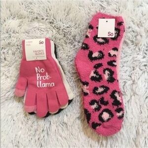 SO Woman’ Junior 3 pair glove & 2 pair sock  OSFM gloves 9-11 socks